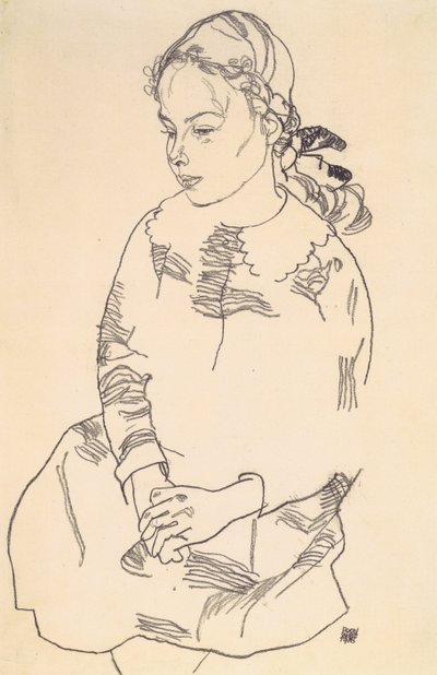 Bildnis Eva Steiner von Egon Schiele